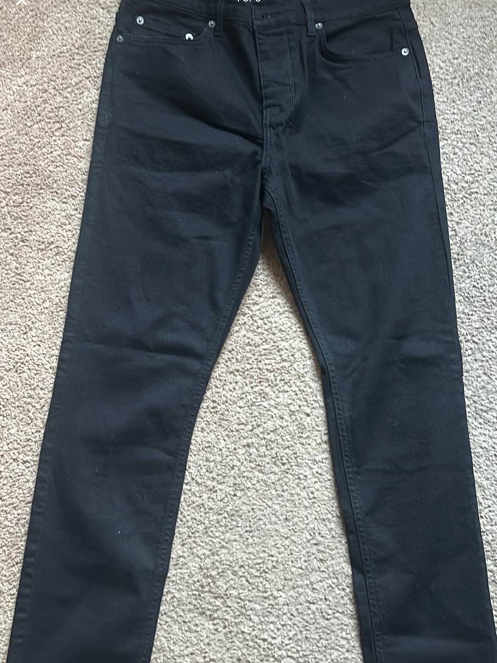 Ksubi Men's Black Slim Straight Jeans
